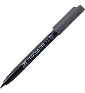 Zig Fudebiyori Brush Pen Fırça Uçlu Kalem 90 GRAY 