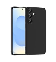Coverzone Samsung Galaxy S25 FE ?le Uyumlu K?l?f Z-Mara Lansman Vieri Tam Koruma Arka Kapak Kamera Koruma �?k?nt?l? P�r�zs�z Y�zey Siyah
