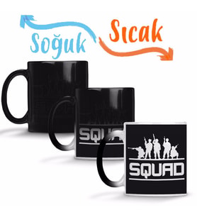 SQUAD V2 Sihirli Kupa Bardak Porselen