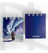 Uzay Işıkları ve Kutup Temalı Mini Cep Defteri – 6x7 cm Spiralli Defter, İlham Verici Tasarım (Çok Renkli)
