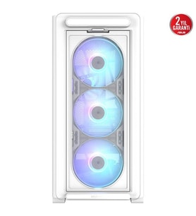 ASUS A23 PLUS 4-RGB FANLI GAMING MID-TOWER PC KASASI BEYAZ