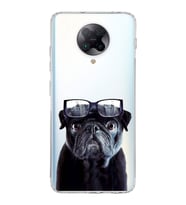PrintiFy Xiaomi Poco F2 Pro ile Uyumlu 1mm Slim Fit Köpek 3 050f Baskılı Şeffaf  Kılıf