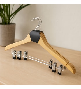 Ahşap Maşalı Etek Askısı - 3'lü Set