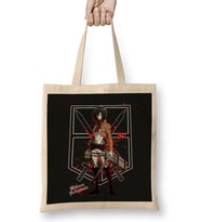 Shingeki No Kyojin Mikasa Ackerman Bez Çanta Uzun Saplı