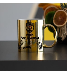 Polis Özel Harekat Gold Kupa Bardak 001
