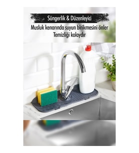 Silikon Lavabo Matı (13*36 CM) (Antrasit)