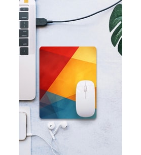 SonicTouch Geometrik Renkler Pürüzsüz Yüzey Kaymaz Taban Dikişsiz Kenar Gamer Oyuncu Mouse Pad 19x23