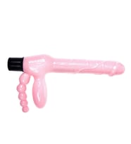 OdinsShop Çift Taraflı Strapon Belden Bağlamalı G-Spot Vibratör  Plug