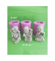 Üçlü Buda (15 Cm) Silikon Kalıp