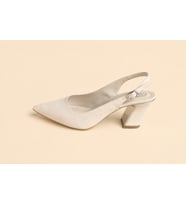 Trendyshose HBZ 07110 7 cm Kalın Metal Detay Topuk Garantili Ayakkabı