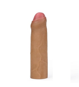 Lilitu Shop Nature Extender 4.5 cm Dolgulu Premium Silikon Sünnetsiz Melez Penis Kılıfı