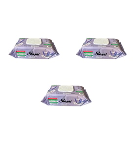 Sleepy Extra Doğal Lavanta Özlü Islak Yüzey Temizlik Havlusu - 100'lü 3 Paket