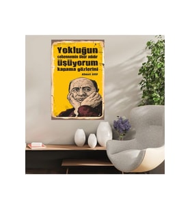 Ahşap Retro Mdf Poster , Komik Sözler , Duvar Yazıları , Manzara ,  Tarih , Edebiyat - Tbl0426