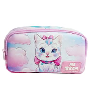 Me Team İki Bölmeli Kedi Baskılı Kalemlik - Kız Çocuk - 25253 (Çok Renkli)