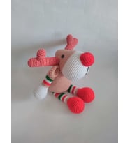 Çizgili Geyik Amigurumi Organik Oyuncak