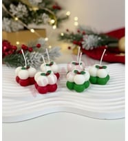 Mumelia Winter Elegance Kare Bubble - Doğal Soya Dekoratif Mum - Küçük Boy