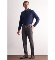 Füme Yan Cep Düz Paça Pamuklu Comfort Fit Chino Casual Pantolon 1003255166
