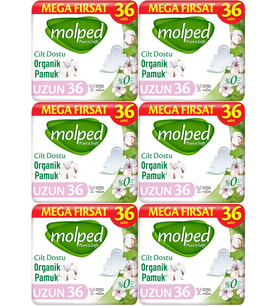 Molped Pure&Soft Hijyenik Ped Uzun 216 (6PK*36) Adet Mega Pk