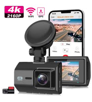 PREMİUM MB-5800 QUAD HD 4K+2K GPS+WİFİ+(TÜRKÇE UYGULAMA) ARAÇ İÇİ KAMERA. AKILLI 4K ARAÇ KAMERASI.