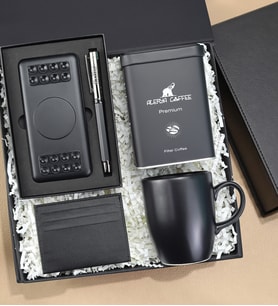Kişiye Özel Kalem Powerbank Kupa Filtre Kahve Kartlık Deri Kutulu Babalar Günü Hediye Seti