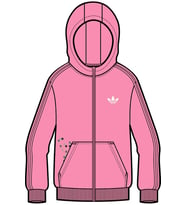adidas Unisex Çocuk  Pembe  Sweatshirt GFX FZ HOODIE JZ9933