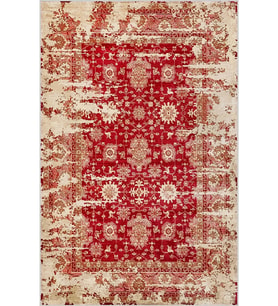 Eliana Home Baskılı, Yıkanabilir Kaymaz Taban Salon Halısı LNA0783 100x150 cm (Kırmızı)