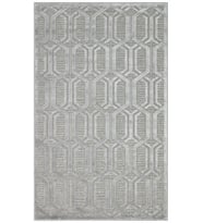 Bespoky Eberndorf Mavi Patchwork Pamuklu El Dokuması Alan Halısı
