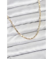 CM 14K Gold Renk Lazerli Zincir Model Kadın Kolye - TJ-BKO10923