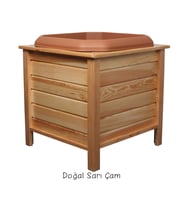 AHŞAP SAKSI 57X57X61 (Renksiz)