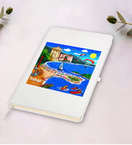 Fethiye Tasarımlı Beyaz Defter
