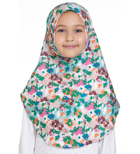 Zümrüt Pratik Hazır Geçmeli Genç Tesettür Bone Jakar Desenli Hijab 2408_37