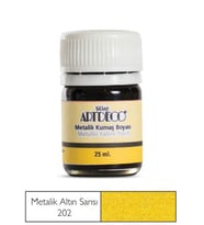 Artdeco Metalik Kumaş Boyası 202 Altın Sarısı 