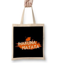 Hakuna Matata 03 Bez Çanta Uzun Saplı