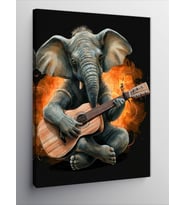 Kanvas Tablo Fil ve gitar dinletisi