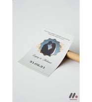 Kişiye Özel İllüstrasyonlu Çift Posteri, Çerçevesiz Yüksek Kalite Duvar Afişi