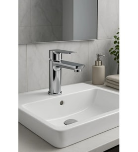 Lüks Sabit Lavabo Bataryası Tek Kollu Musluk – Su Tasarruflu Banyo & Mutfak Uyumlu