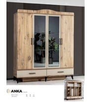 ANKA 4 KAPILI DOLAP (Ceviz)