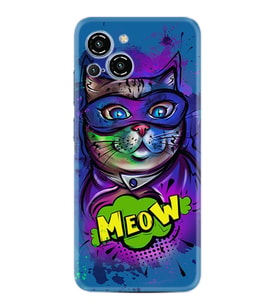 Reeder S23 Max Pro Kılıf Silikon Desen Özel Seri Super Meow 1715