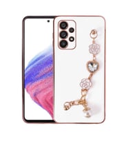 Galaxy A23 Kılıf El Tutamaçlı Kamera Korumalı Taka Silikon Kılıf (Beyaz)