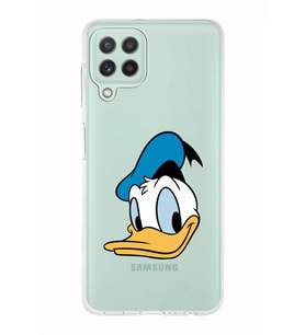 Samsung Galaxy A22  Kapak Donald Duck Tasarımlı Şeffaf Silikon Kılıf