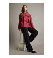 Defacto Regular Fit Krinkıl Siyah Kadın Pantolon F9921AX/BK81