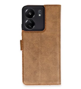 Redmi 13C Kılıf Trend S Plus Kapaklı Kılıf - Taba