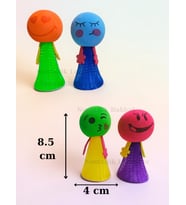 Zıplayan Oyuncak Emojili Zıp Zıp Oyun 3 Adet Pinyata İçi Parmaklara Takılan Emoji Top Bas Fırlat