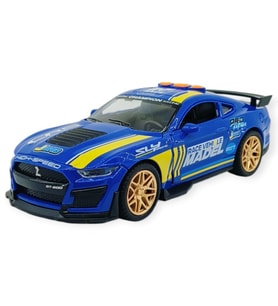 Spor Araba GT-500 Sürtmeli Işıklı Sesli Lacivert Plastik 18cm
