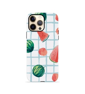 iPhone 12 Pro Vorian Çift Katmanlı MagSafe Kılıf Watermelon Grid