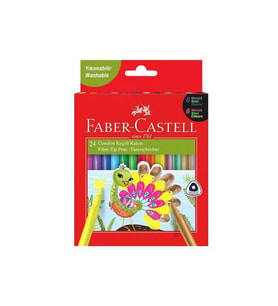 Faber-Castell Keçeli Kalem Comfort 6 Neon 6 Metalik 12 Klasik 24'lü