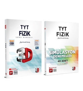 3D Yayınları TYT Fizik Soru Bankası ve Deneme Seti 2 Kitap