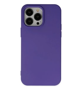 Newface Apple iPhone 14 Pro Kılıf Nano içi Kadife Silikon - Mor