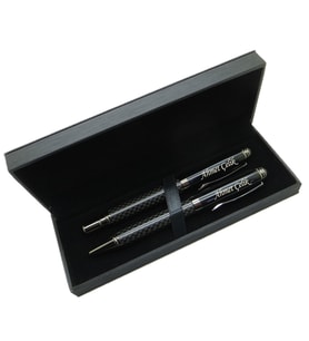 Signator® M470 Karbon Titanyum Kalem Seti - Roller Kalem + Tükenmez Kalem  İsme Özel Kalem  Hediyelik Kalem (Karışık)