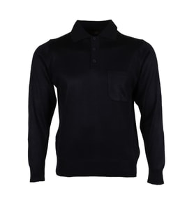 Erkek Lacivert Kazak Polo Yaka Yünlü Klasik Normal Kesim RAR00647